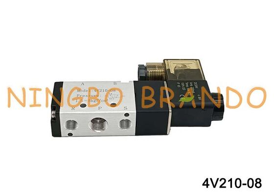 এয়ারট্যাক টাইপ 4V210-08 সোলেনয়েড এয়ার ভালভ 5/2 উপায় 4V200 সিরিজ