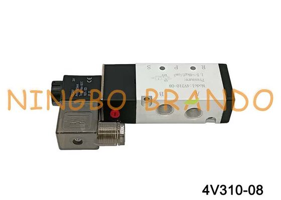 এয়ারট্যাক টাইপ 4V310-08 সোলেনয়েড এয়ার ভালভ 5 ওয়ে 2 পজিশন 4V300 সিরিজ