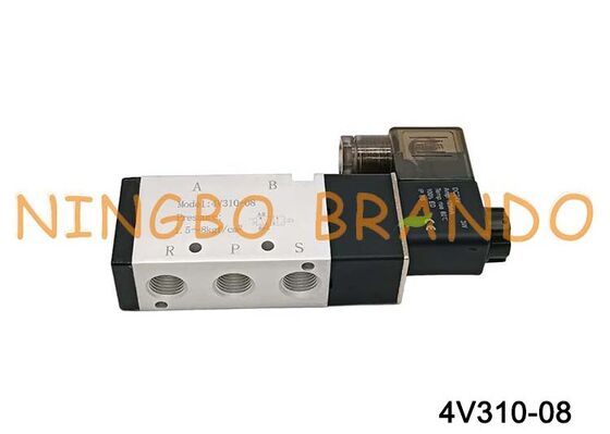এয়ারট্যাক টাইপ 4V310-08 সোলেনয়েড এয়ার ভালভ 5 ওয়ে 2 পজিশন 4V300 সিরিজ