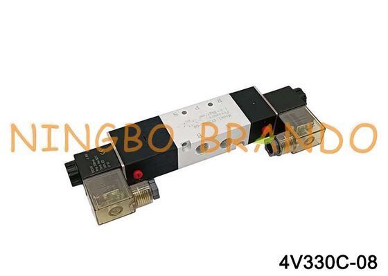 AIRTAC টাইপ সোলেনয়েড ভালভ এয়ার ভালভ 4V330C-08 DC 12V 24V AC 110V 220V