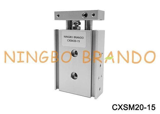 SMC টাইপ CXSM20-15 cyl গাইড ডুয়াল রড বায়ুসংক্রান্ত এয়ার সিলিন্ডার 20mm বোর 15mm স্ট্রোক