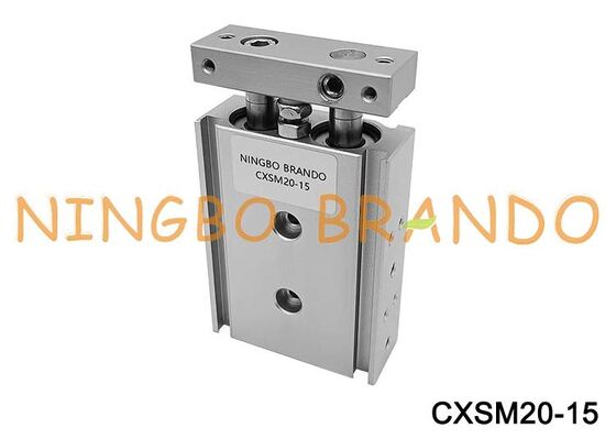 SMC টাইপ CXSM20-15 cyl গাইড ডুয়াল রড বায়ুসংক্রান্ত এয়ার সিলিন্ডার 20mm বোর 15mm স্ট্রোক