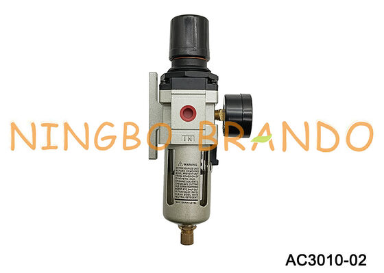 AC3010-02 1/4'' ফিল্টার রেগুলেটর লুব্রিকেটর FRL বায়ুসংক্রান্ত বায়ু উত্স চিকিত্সা