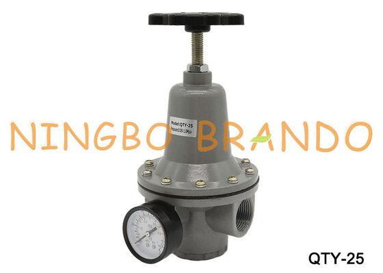 QTY-25 বায়ুসংক্রান্ত চাপ নিয়ন্ত্রক 1.0MPa 1 ইঞ্চি রেগুলেটর সঙ্গে গেজ QTY25