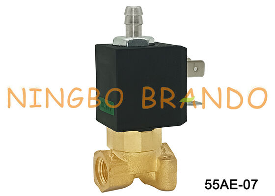 3-Way NC 1/8'' Brass Solenoid Valve for Espresso Coffee Maker 230V 240V