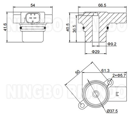 WABCO টাইপ 442 051 021 1 বিএমডব্লিউ এয়ার সাসপেনশন 12VDC 0.96A এর জন্য সোলিনয়েড ভালভ কয়েল