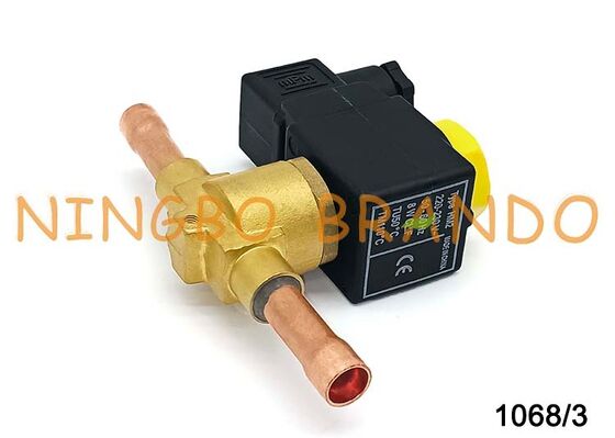 ক্যাসেল টাইপ সোলেনয়েড ভালভ 3/8'' সোল্ডার 1068/3A7 এয়ার কন্ডিশনিং ফ্রিজার সোলেনয়েড ভালভ