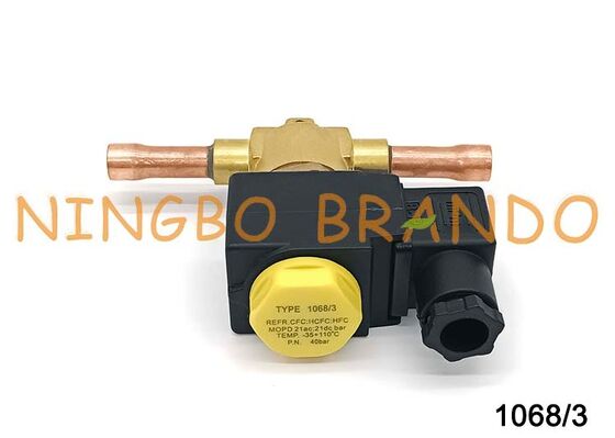 ক্যাসেল টাইপ সোলেনয়েড ভালভ 3/8'' সোল্ডার 1068/3A7 এয়ার কন্ডিশনিং ফ্রিজার সোলেনয়েড ভালভ