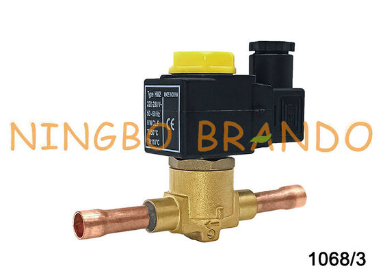 ক্যাসেল টাইপ সোলেনয়েড ভালভ 3/8'' সোল্ডার 1068/3A7 এয়ার কন্ডিশনিং ফ্রিজার সোলেনয়েড ভালভ