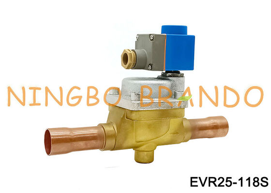 ড্যানফস টাইপ 032L2201 সোলেনয়েড ভালভ EVR 25 সোল্ডার ODF 1 1/8 ইঞ্চি