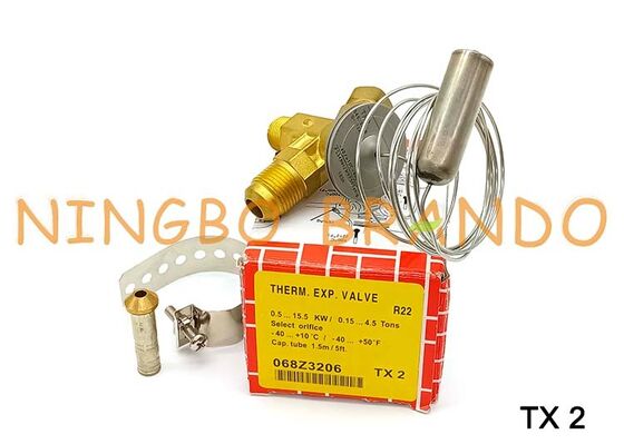 ড্যানফস টাইপ 068Z3206 TX2 থার্মোস্ট্যাটিক এক্সপানশন ভালভ 3/8'' x 1/2'' ফ্লেয়ার