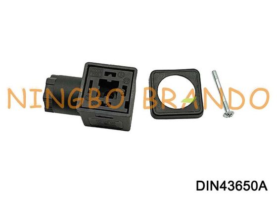 DIN43650A Solenoid কয়েল সংযোগকারী 18mm 3 PIN DIN 43650 Type A