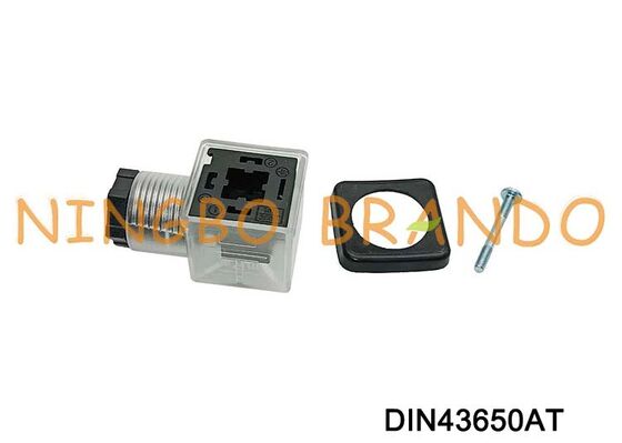 DIN43650A Solenoid ভালভ কয়েল সংযোগকারী 18mm স্বচ্ছ DIN 43650 টাইপ A