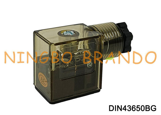 DIN43650B Solenoid Valve Coil Connector With LED DIN 43650 Type B