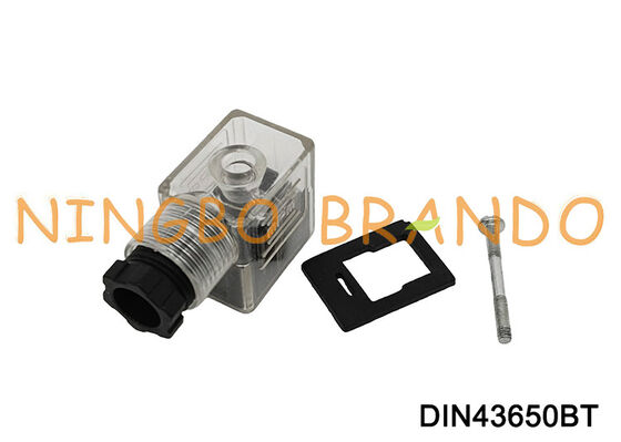 DIN43650B Solenoid ভালভ কয়েল সংযোগকারী 11mm স্বচ্ছ DIN 43650 টাইপ B