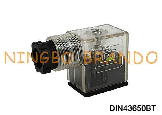 DIN43650B Solenoid ভালভ কয়েল সংযোগকারী 11mm স্বচ্ছ DIN 43650 টাইপ B