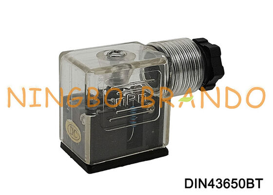DIN43650B Solenoid ভালভ কয়েল সংযোগকারী 11mm স্বচ্ছ DIN 43650 টাইপ B