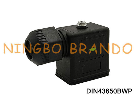 DIN43650B জলরোধী সোলেনয়েড ভালভ কয়েল সংযোগকারী IP67 DIN 43650 ফর্ম B