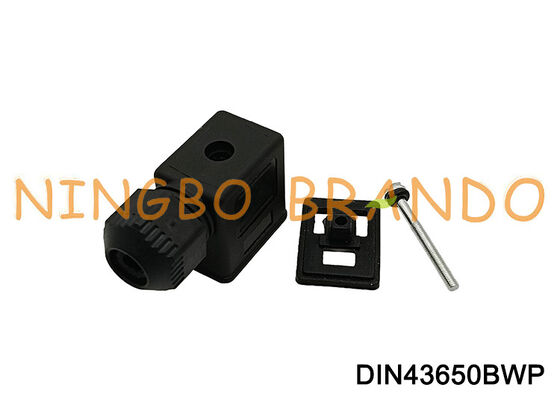 DIN43650B জলরোধী সোলেনয়েড ভালভ কয়েল সংযোগকারী IP67 DIN 43650 ফর্ম B