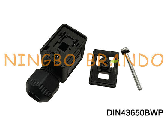 DIN43650B জলরোধী সোলেনয়েড ভালভ কয়েল সংযোগকারী IP67 DIN 43650 ফর্ম B