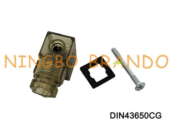 DIN43650C সোলেনয়েড ভালভ কয়েল সংযোগকারী 9.4mm MPM ব্রাউন DIN 43650 টাইপ সি
