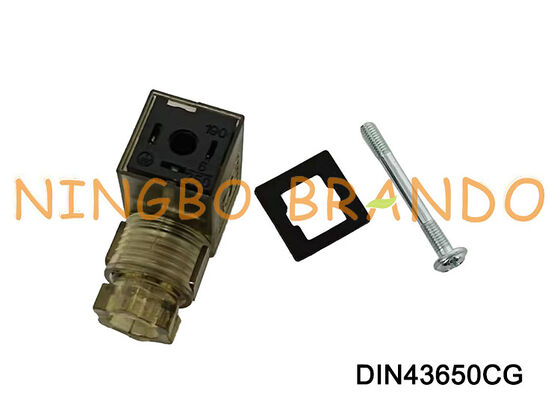 DIN43650C সোলেনয়েড ভালভ কয়েল সংযোগকারী 9.4mm MPM ব্রাউন DIN 43650 টাইপ সি