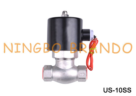 স্টিম সোলেনয়েড ভালভ US-10 2L-10 3/8'' স্টেইনলেস স্টিল সোলেনয়েড ভালভ 24V 220V
