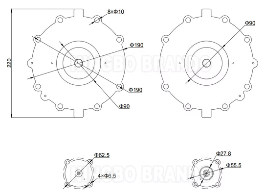C123432 C123433 ASCO টাইপ SCG353D060 SCG353G060 G353.058 পালস ভালভের জন্য ডায়াফ্রাম কিট