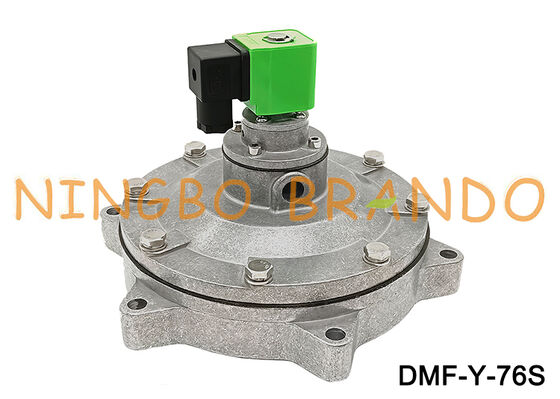 নিমজ্জিত পালস সোলেনয়েড ভালভ DMF-Y-76S ডাস্ট কালেক্টর 3'' ডায়াফ্রাম ভালভ