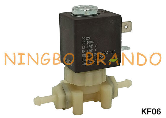 2-Way Normally Closed (NC) PA66 Plastic Solenoid Valve DC 12V