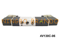 BSPT 1/8 &quot;4V130C-06 এয়ারট্যাক প্রকারের বায়ুসংক্রান্ত সোলেনয়েড এয়ার ভালভ 5 ওয়ে 3 পজিশন DC12V AC110V
