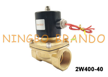 1-1 / 2 &quot;ইউএনআই-ডি প্রকারের UW-40 2W400-40 ব্রাস ফ্লো কন্ট্রোল সোলেনয়েড ভালভ জল গ্যাস তেলের জন্য