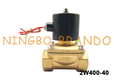 1-1 / 2 &quot;ইউএনআই-ডি প্রকারের UW-40 2W400-40 ব্রাস ফ্লো কন্ট্রোল সোলেনয়েড ভালভ জল গ্যাস তেলের জন্য