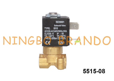 কফি মেশিন 5515 সিমে প্রকার 230VAC 220VAC 24 ভিডির জন্য 2 ওয়ে এনসি ব্রাস সোলেনয়েড ভালভ