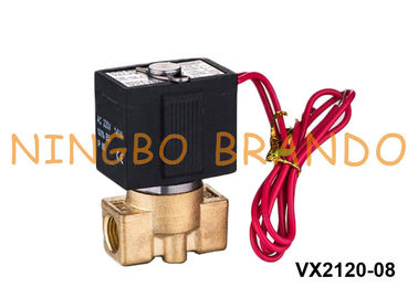 1/8 &quot;VX2120-06 1/4 '' VX2120-08 ব্রাস সলোনয়েড ভালভ জল তেল গ্যাস এসএমসি টাইপ 220V 24V এর জন্য