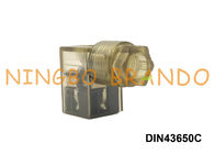 DIN 43650 টাইপ সি DIN43650C সোলোনয়েড ভালভ কয়েল সংযোগকারী 24 ভিডিসি