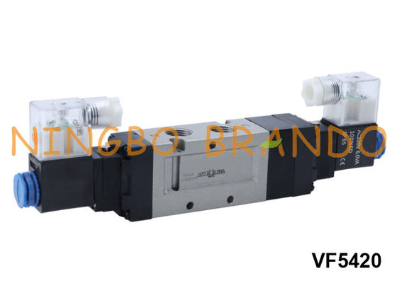 VF5420 এসএমসি প্রকার 5/3 ওয়ে বায়ুসংক্রান্ত নিয়ন্ত্রণ সোলোনয়েড ভালভ 24V 220V