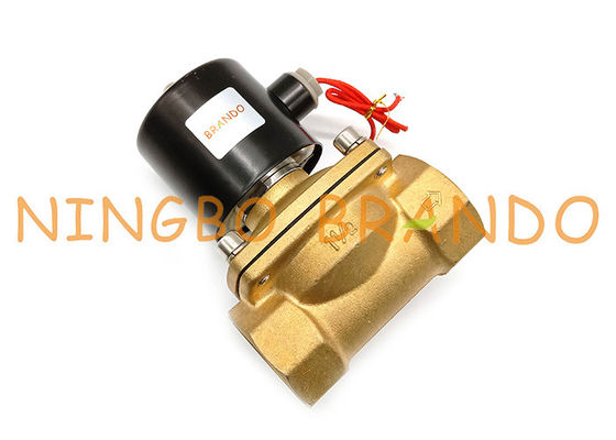 1-1 / 2 '' ইঞ্চি থ্রেডেড UW-40 2W400-40 2/2 ওয়ে এনসি ব্রাস সোলোনয়েড ভালভ