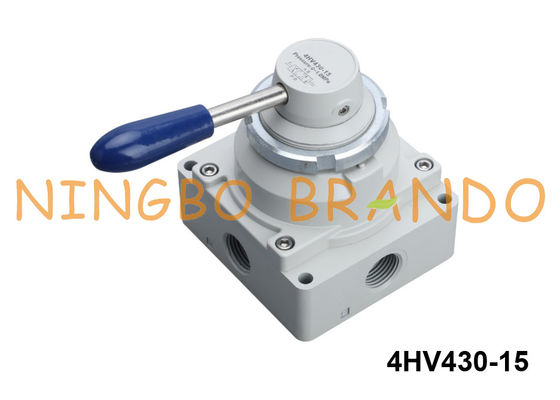 4HV430-15 এয়ারট্যাক প্রকার 4/3-ওয়ে হ্যান্ড-লিভার ভালভ অফ অফ পজিশন