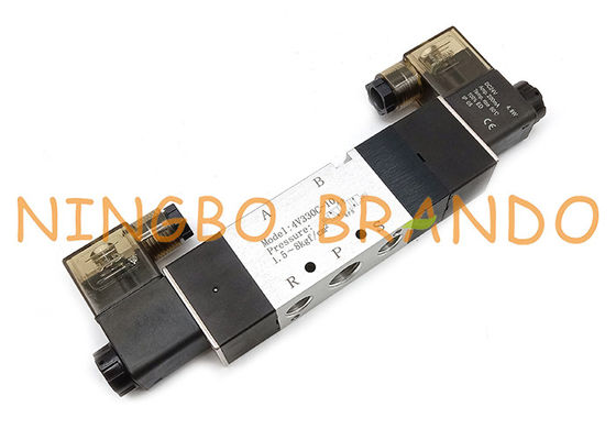 4V330C-10 3/8 ইঞ্চি 5/3 ওয়ে ক্লোজড সেন্টার বায়ুসংক্রান্ত সোলেনয়েড ভালভ