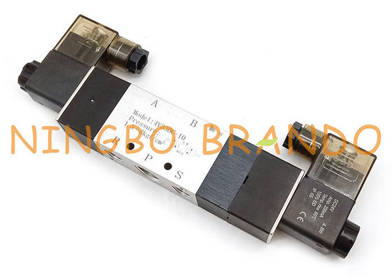 4V330C-10 3/8 ইঞ্চি 5/3 ওয়ে ক্লোজড সেন্টার বায়ুসংক্রান্ত সোলেনয়েড ভালভ