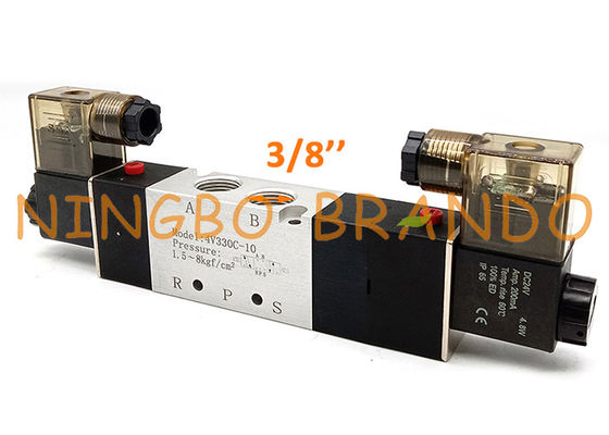 4V330C-10 3/8 '' 5/3 ওয়ে ক্লোজড সেন্টার বায়ুসংক্রান্ত এয়ার কন্ট্রোল ভালভ