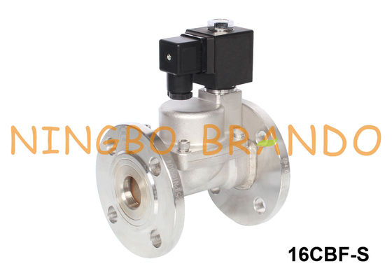 1 &quot;1 1/4&quot; Flanged স্টেইনলেস স্টীল বাষ্প সোলেনয়েড ভালভ সাধারণত খোলা