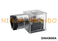 DIN43650A Solenoid ভালভ কয়েল সংযোগকারী স্বচ্ছ DIN 43650 ফর্ম A