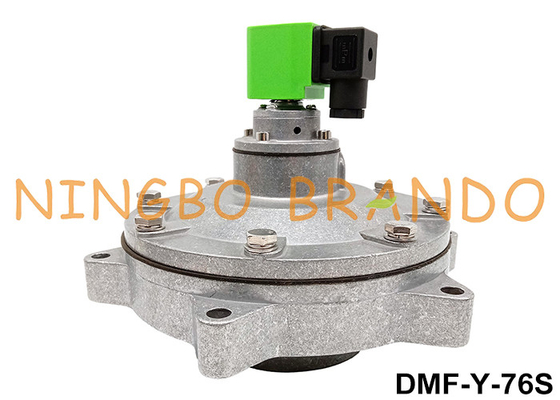 এমবেডেড 3'' ডাস্ট কালেক্টর পালস জেট ভালভ DMF-Y-76S AC220V DC24V