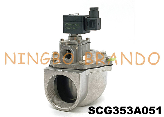 ব্যাগ ফিল্টারের জন্য 2.5&quot; SCG353A051 ASCO টাইপ ডান কোণ 353 সিরিজ পালস জেট ভালভ
