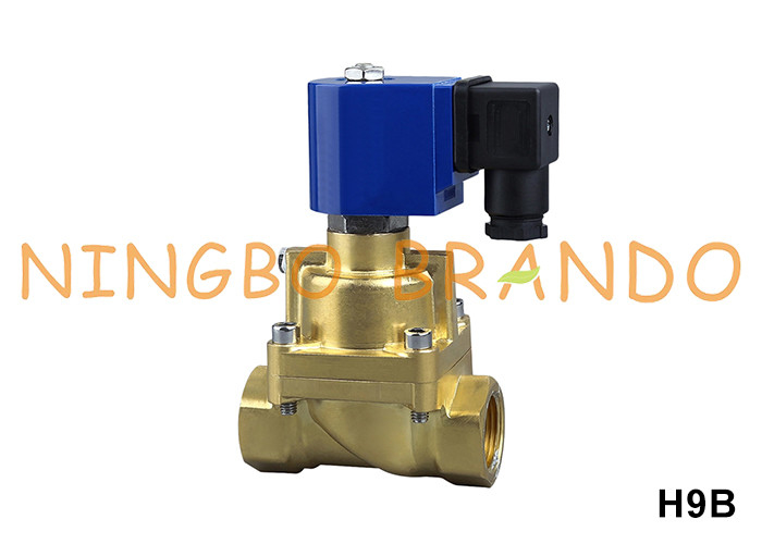 100 বার উচ্চ চাপ জল বায়ু ব্রাস Solenoid ভালভ 3/8' 1/2' 3/4' 1'' 220VAC 24VDC