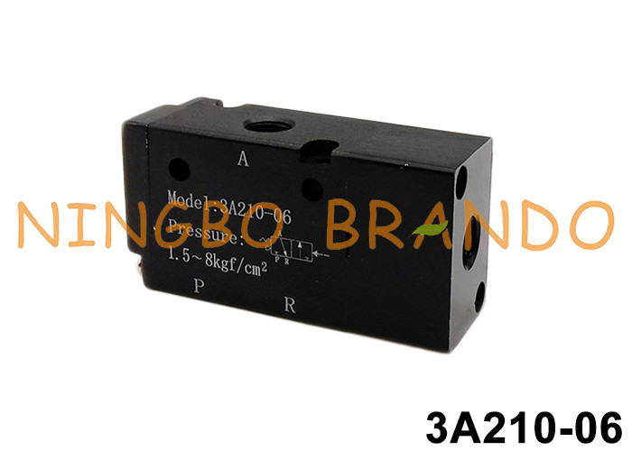 3A210-06 স্বাভাবিকভাবে খোলা স্বাভাবিকভাবে বন্ধ বায়ুসংক্রান্ত বায়ু পাইলট ভালভ 3/2 উপায়