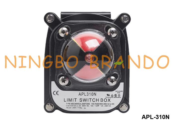 APL-310N লিমিট সুইচ বক্স বায়ুসংক্রান্ত প্রজাপতি ভালভ জন্য ভালভ অবস্থান সূচক