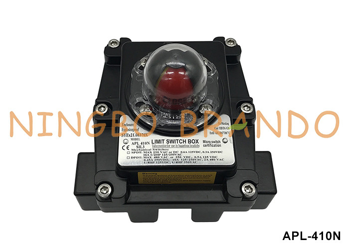 APL-410N বিস্ফোরণ-প্রমাণ সীমানা সুইচ বক্স বল ভালভ জন্য ভালভ অবস্থান সূচক